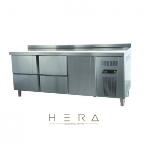 Ndustrio TPP-83-6D Tezgah Tip Pastane Buzdolabı, 6 Çekmeceli