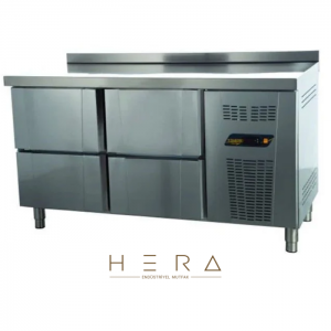 NDustrio 4 Çekmeceli Tezgah Tip Gastronorm Derin Dondurucu, TNG-72-4D
