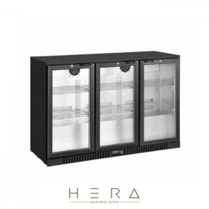 NDustrio 3 Kapılı Bar Tipi Şişe Soğutucu, GDC-350-PT