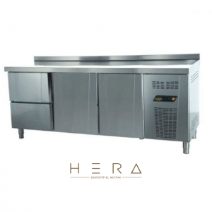 Ndustrio TNG-73-2D Tezgah Tip Gastronorm Derin Dondurucu, 2 Çekmeceli,  2 Kapılı