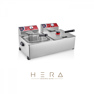 Silverinox Elektrikli Fritöz, 8+8 Litre