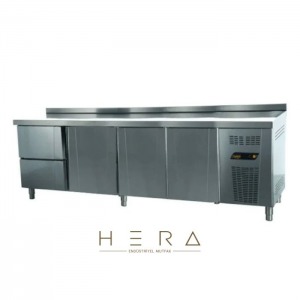 N'dustrio Tezgah Tipi Buzdolabı 2 Çekmeceli + 3 Kapılı Snack Seri TPS-64-2D