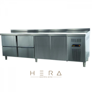 Ndustrio TNG-74-6D Tezgah Tip Gastronorm Derin Dondurucu 6 Çekmeceli, 1 Kapılı