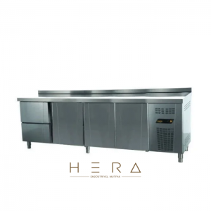 NDustrio 2 Çekmeceli 3 Kapılı Tezgah Tip Gastronorm Derin Dondurucu, TNG-74-2D