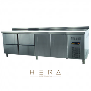 Ndustrio Tezgah Tip Gastronorm Derin Dondurucu 4 Çekmeceli - 2 Kapılı TNG-74-4D