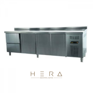 Ndustrio Tezgah Tipi Pastane Buzdolabı 2 Çekmeceli + 3 Kapılı TPP-84-2D