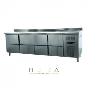 Ndustrio Tezgah Tipi Pastane Buzdolabı 8 Çekmeceli TPP-84-8D