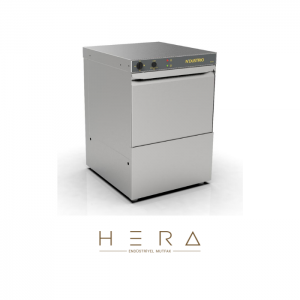 Ndustrio WZ-50 D RDP Tezgahaltı Bulaşık Makinesi, Drenaj Deterjan ve Parlatıcı Pompalı, 500 Tabak/saat